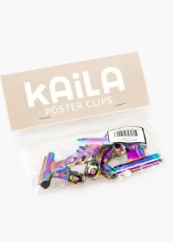 KAILA Poster Clip Rainbow 40 mm - 4-p