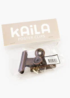 KAILA Poster Clip Retro Brass 50 mm - 2-p