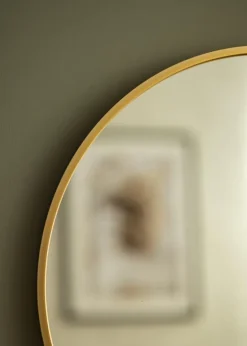 KAILA Round Mirror - Edge Gold 50 cm Ø