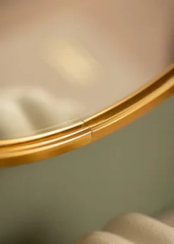 KAILA Round Mirror - Edge Gold 30 cm Ø