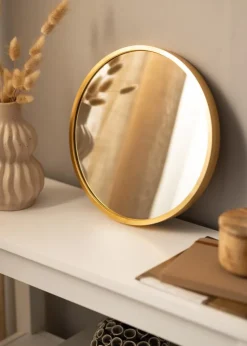 KAILA Round Mirror - Edge Gold 30 cm Ø