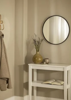 KAILA Round Mirror - Edge Black 50 cm Ø