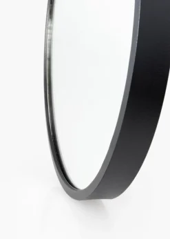 KAILA Round Mirror - Edge Black 110 cm Ø