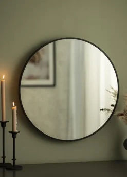 KAILA Round Mirror - Edge Black 60 cm Ø