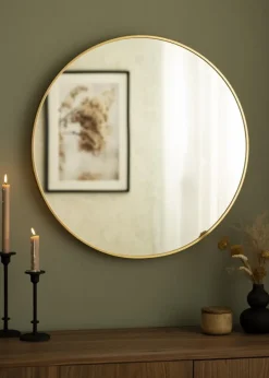 KAILA Round Mirror - Edge Gold 70 cm Ø