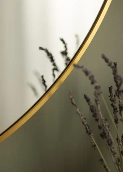 KAILA Round Mirror - Edge Gold 90 cm Ø