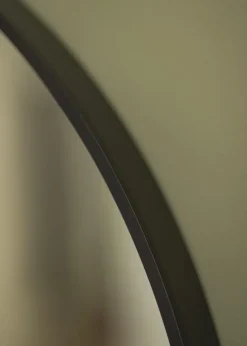 KAILA Round Mirror - Edge Black 70 cm Ø