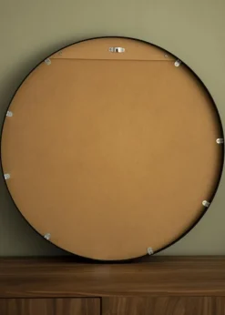 KAILA Round Mirror - Edge Black 70 cm Ø