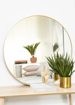 KAILA Round Mirror - Edge Gold 100 cm Ø