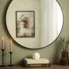 KAILA Round Mirror - Edge Black 90 cm Ø