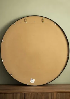 KAILA Round Mirror - Edge Black 90 cm Ø