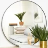 KAILA Round Mirror - Edge Black 100 cm Ø