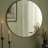 KAILA Round Mirror - Thin Black 60 cm Ø