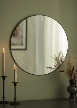 KAILA Round Mirror - Thin Black 60 cm Ø