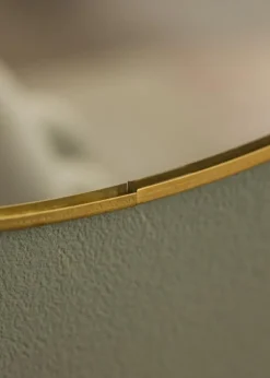 KAILA Round Mirror - Thin Brass 40 cm Ø