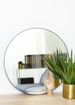 KAILA Round Mirror - Thin Black 70 cm Ø