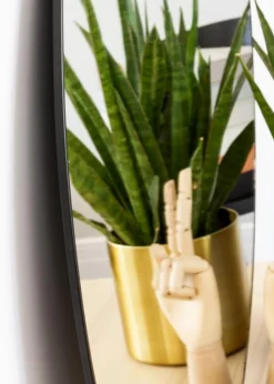 KAILA Round Mirror - Thin Black 70 cm Ø