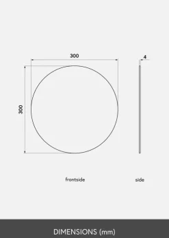 KAILA Rundt Spejl 30 cm ø