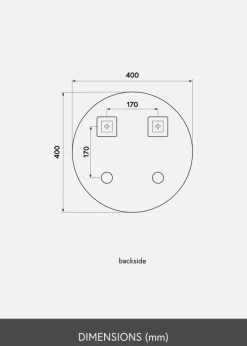 KAILA Rundt Spejl 40 cm ø