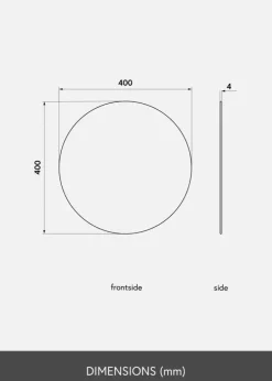 KAILA Rundt Spejl 40 cm ø