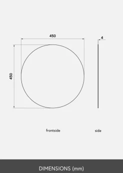 KAILA Rundt Spejl 45 cm ø