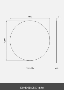 KAILA Rundt Spejl 120 cm Ø