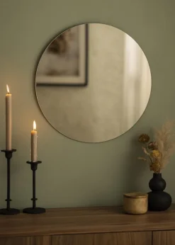 KAILA Rundt Spejl Dark Bronze 50 cm Ø