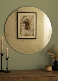 KAILA Rundt Spejl Dark Bronze Deluxe 70 cm Ø