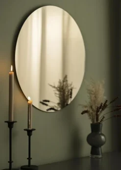 KAILA Rundt Spejl Dark Bronze 60 cm Ø