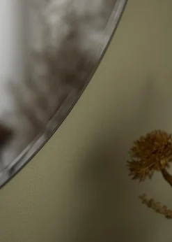 KAILA Rundt Spejl Dark Smoked Grey Deluxe 50 cm Ø