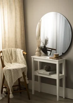 KAILA Rundt Spejl Dark Smoked Grey Deluxe 90 cm Ø