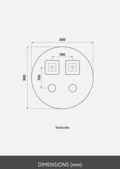 KAILA Rundt Spejl Deluxe 30 cm Ø
