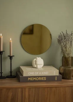 KAILA Rundt Spejl Gold 30 cm Ø