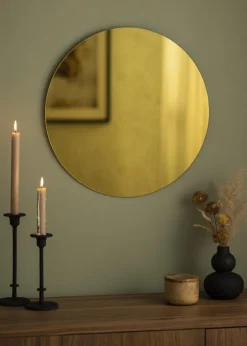 KAILA Rundt Spejl Gold 50 cm Ø