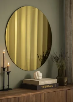 KAILA Rundt Spejl Gold 80 cm Ø