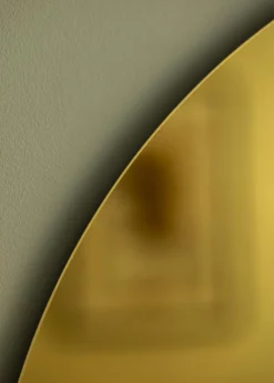 KAILA Rundt Spejl Gold 70 cm Ø