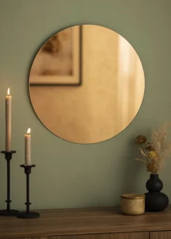 KAILA Rundt Spejl Rose Gold 50 cm Ø