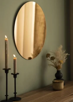 KAILA Rundt Spejl Rose Gold 50 cm Ø