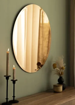 KAILA Rundt Spejl Rose Gold Deluxe 70 cm Ø