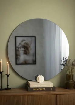 KAILA Rundt Spejl Smoked Grey 90 cm Ø