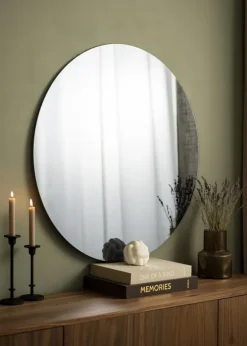 KAILA Rundt Spejl Smoked Grey 90 cm Ø