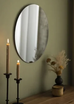 KAILA Rundt Spejl Smoked Grey 50 cm Ø