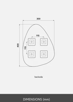 KAILA Spejl Deluxe Shape I Dark Bronze 30x40 cm