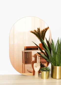 KAILA Spejl Oval Rose Gold 50x70 cm