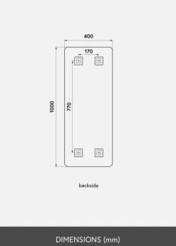 KAILA Spejl Rectangle Deluxe 40x100 cm