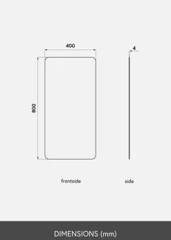 KAILA Spejl Rectangle 40x80 cm