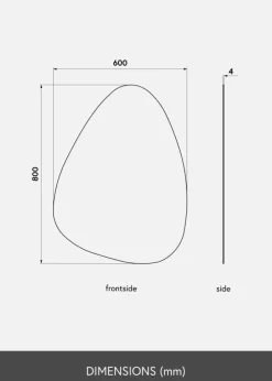 KAILA Spejl Shape I 60x80 cm