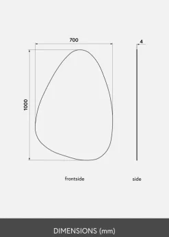 KAILA Spejl Shape I 70x100 cm