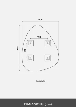 KAILA Spejl Shape I 40x50 cm