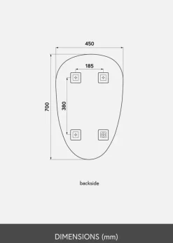 KAILA Spejl Shape II 45x70 cm